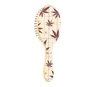 Wooden Hair Brush Burgundy Marijuana Buffalo Plaid Daisy Egg Easter Paddle Brush For Fine Hair Wooden Brush For Hair Hair Massage Brush