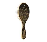 Wooden Hair Brush Christmas Golden Elements Wooden Paddle Brush Wood Hair Brushes For Women Natural Hair Brush