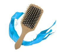 Wooden Hair Brush Comb Large Paddle for Gentle Scalp Massage | Beech Wood Build, round Bristle Design, for Women and Men, Hair Care Grooming