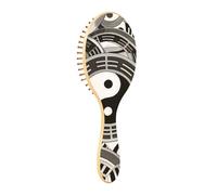 Wooden Hair Brush Gray Tai Chi Bagua Formation Wood Paddle Brush Wooden Brush For Hair Growth Brush For Natural Hair