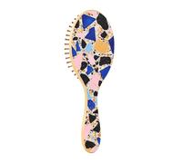 Wooden Hair Brush Marble Colorful Paddle Hairbrush Wooden Hairbrush For Women Wooden Massage Hair Brush