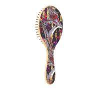 Wooden Hair Brush Scythe Of Death Wooden Paddle Brush Wood Brush For Hair Wooden Massage Brush