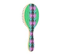 Wooden Hair Brush Technological Animal Cat Future Neon Wooden Paddle Hair Brush Wood Hair Brushes For Women Hair Massage Brush