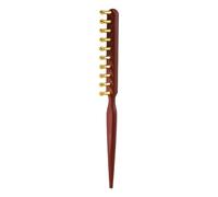 Wooden Hair Comb Head Meridians Massage Comb Copper Wood Needling Guasha Scalp Relax Tools(A)