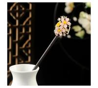 wooden hair pins Handmade Flower Hair Sticks