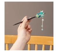 wooden hair pins Retro Flower Tassel Hairpin