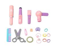 Wooden Hair Styling Toy Kit - Pretend Play Hairdresser Set With Salon Tools And Carry Case For Kids | Creative Role Play Toy For Preschool, Princess Party Activity, Home Fun, Classrooms, And Playgroun