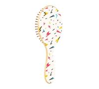 Wooden Hairbrush Lightning Video Game White Wood Paddle Brush Wooden Brushes For Hair Hair Massage Brush