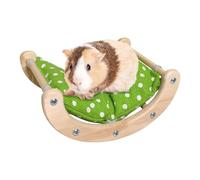 Wooden Hammock for Small Pets - Portable and Multifunctional Crib for Hamster Hedgehogs Ferrets Bearded Dragons Chinchillas and Rabbits