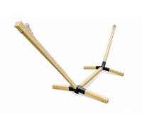 Wooden Hammock Frame - Impregnated, Foldable & Adjustable, Complete Set, Robust & Stable, 200 kg, 1 or 2 People, Rest Anywhere on a Comfortable Hammock 65 x 65 mm (Natural)