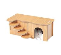 Wooden Hamster Accessories for Hamster Cages - Wooden Animal | Wooden Hamster Bedroom for Hamsters, Syrian Hamsters and Chipmunks