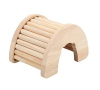 Wooden Hamster Bridge Toy | Authentic Oak & Pine Arch for Rats/Guinea Pigs/Chinchillas | Multi - Functional Pet Hideout & Exercise Toy | DIY Painter - Friendly Design