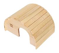 Wooden Hamster Cabin, House Bite Arched Guinea Cabin,Hamster Hut Lovely Décor Pig Wood Hideout for Dwarf Golden Bear Fairy Small Animal L Arch Warm Mice