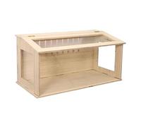 Wooden Hamster Cage Hideaway Nesting Box with Openable Top, Hamster Habitat for Guinea Pig Hedgehog Mice, Chicken Breeding Box- clear sides 60cm