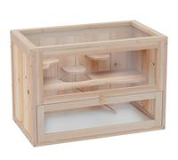 Wooden Hamster Cage Mouse Mice Rodent Small Animals Hutch Exercise Play
