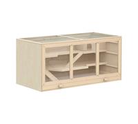 Wooden Hamster Cage Rats Mice Rodent Small Animals Hutch Exercise Play House