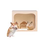Wooden Hamster Cage | Tunnel Activity Toys, Tunnel Activity Toy, Suitable for Game, Exploration and Digging, as well as for Rabbits, Ferrets, Hedgehogs and Small Animals in the Inn