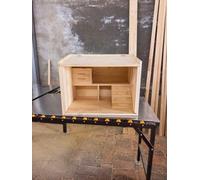 Wooden Hamster Cage with Clear View, 2-Tier Play Platform & Openable Top | Solid pine wood | Crystal-clear front for bonding | Slatted sides & flip top for airflow | Raised deck with cozy cubby