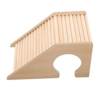 Wooden Hamster Climbing Ladder with Holes, Multi-Functional Small Pets Hideout and Playground for Hamster, Gerbils, and Mice Cage Accessories