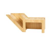 Wooden Hamster Hideout Hamster Tunnel with Ladder Syrian Hamsters Toys Wooden House Hamsters Bridge Cage Accessories for Small Animals,Style A 33 * 10.6 * 14.8cm