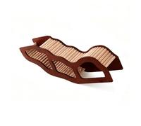 Wooden Hamster Platform with Ladder and Bridge, Climbing Hamster Furniture and Tunnel Toy for Guinea Pigs, Gerbils, and Small Animals(Tunnel)