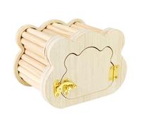 Wooden Hamster Retreat Woodsy Habitat Hut Hideaway Resting