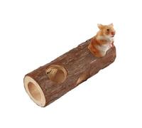 Wooden Hamster Tunnel, Natural Wood Exercise Tube & Durable Chew Toy, Safe Play & Rest Habitat For Rabbit, Ferret, Hamster, Guinea Pig And Other Small Pets L