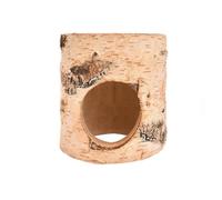 Wooden Hamster Tunnel - Tree Trunk Tunnel | Retractable Tunnel for Hamsters, Gerbils and Small Animals | Safe and Cosy Hiding Place for Dwarf and Syrian Hamsters | Hamster Tube