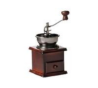 Wooden Hand Crank Coffee Grinder Space Saving Manual Miniature Espresso Maker with Cast Iron Burr Equipment Portable Grinder
