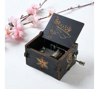 Wooden Hand - Crank Music Box, Decorative & Portable for Gifting and Home Decor