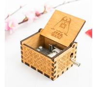 Wooden Hand - Crank Music Box, Decorative & Portable for Gifting and Home Decor