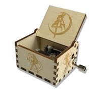 Wooden Hand - Crank Music Box, Decorative & Portable for Gifting and Home Decor