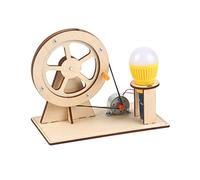 Wooden Hand Generator Assembly Toy Kids Children Room Decorations Educational Equipment For Students Improve Hands-on Generator