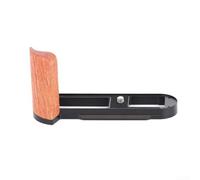 Wooden Hand Grip Designed Exclusively for Q2 Camera with L-Plate Aluminum Base, 1/4-20 Threaded Mounts, and Anti-Scratch Pads (Rosewood)