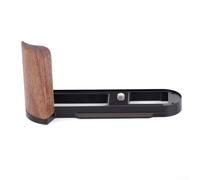 Wooden Hand Grip Designed Exclusively for Q2 Camera with L-Plate Aluminum Base, 1/4-20 Threaded Mounts, and Anti-Scratch Pads (Walnut Wood)