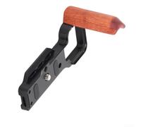 Wooden Hand Grip for Sony ZV-E10 Ergonomic L-Bracket(Black) | Ergonomic wood design, reduces hand fatigue, full button for access, comfortable long-term shooting