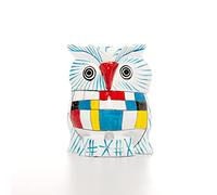 Wooden Handcrafted Traditional Indian Rajasthani Home Showpiece Decoration Table Décor Showpiece & Gifting (White Owl with Design)