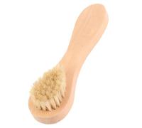 Wooden Handle Face Brush for Exfoliating & Cleaning - Soft Skin Brush Tool for Face, Neck, Hands, & Feet, Ergonomic Design
