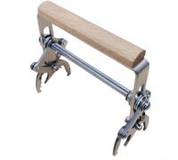 Wooden Handle Frame Lifter for Beekeeping, Metal Hive Tool with Ergonomic Grip for Easy Frame Removal and Hive Management, Sturdy Bee Keeper Equipment for Apiary Tasks 12.2x12cm