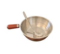 Wooden Handle Instant Noodle Pot with Lid, Stainless Steel Ramen Cooker for Stove Lightweight Kitchen Korean Ramen Cooking Pot for Soup and Fast Heating
