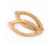 Wooden Handle kiss Lock Buckle, Wooden Bag Closure Handles Multicolor 20x9.5cm Pack of 2 Or 4 Pcs(Natural,20x9.5cm-4Pcs)