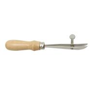 Wooden Handle Leather Edging Creaser Tool Adjustable Leather Scriber Tool for Leather Craft Stitching Work Tool