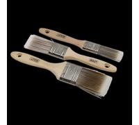 Wooden Handle Paint Brush Set 3pc