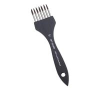 Wooden Handle Painting Comb Brush Premium Bristles Versatile for Various Styles Including Doodling Art and Sketching Multi Tooth Pattern Art Brush