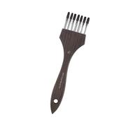 Wooden Handle Painting Comb Brush Premium Bristles Versatile for Various Styles Including Doodling Art and Sketching Multi Tooth Pattern Art Brush