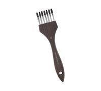 Wooden Handle Painting Comb Brush Premium Bristles Versatile for Various Styles Including Doodling Art and Sketching Multi Tooth Pattern Art Brush