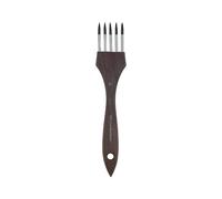 Wooden Handle Painting Comb Brush Premium Bristles Versatile for Various Styles Including Doodling Art and Sketching Essential Multi Tooth Comb Brush