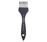 Wooden Handle Painting Comb Brush Premium Bristles Versatile for Various Styles Including Doodling Art and Sketching Multi Tooth Pattern Art Brush
