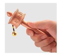 Wooden Handle Prayer Whee, Tibetan Prayer Wheel, Wooden Handle, for Relaxing, Praying, Meditation, Healing(Large)