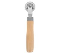 Wooden Handle Pressing Roller Tool Car Tire Repair | Steel Roller with Enclosed Bearings, Portable for Roadside Patch Fitting and Audio Damping Installs